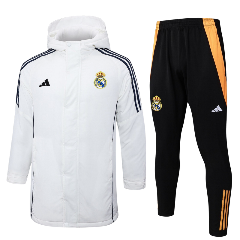 Chándal con Chaquetón Real Madrid | White & Gold